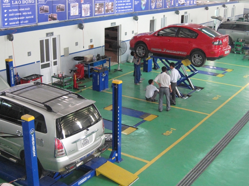 chăm sóc dịch vụ sửa chữa xe hyundai